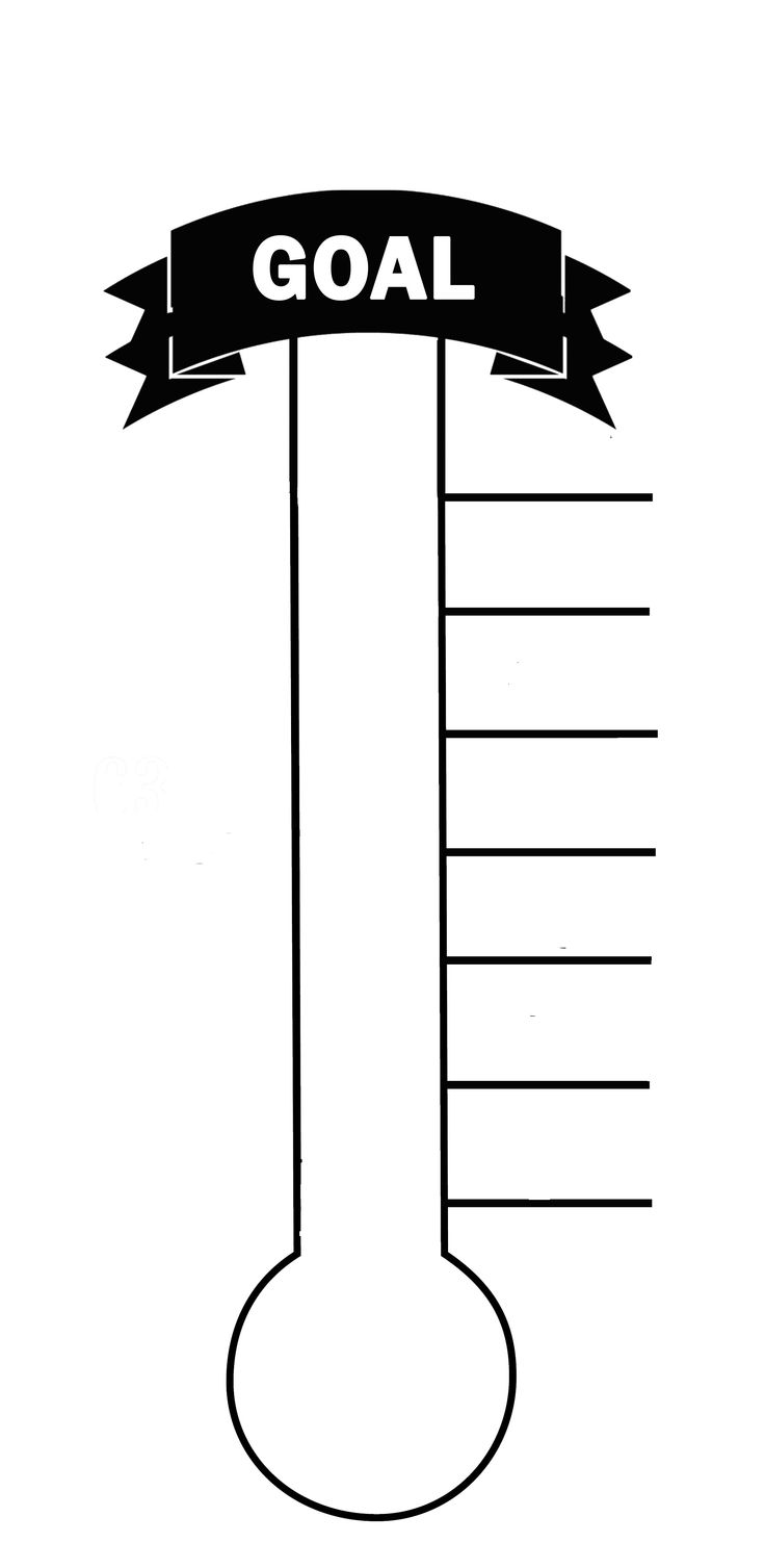 Blank Goal Thermometer Clipart