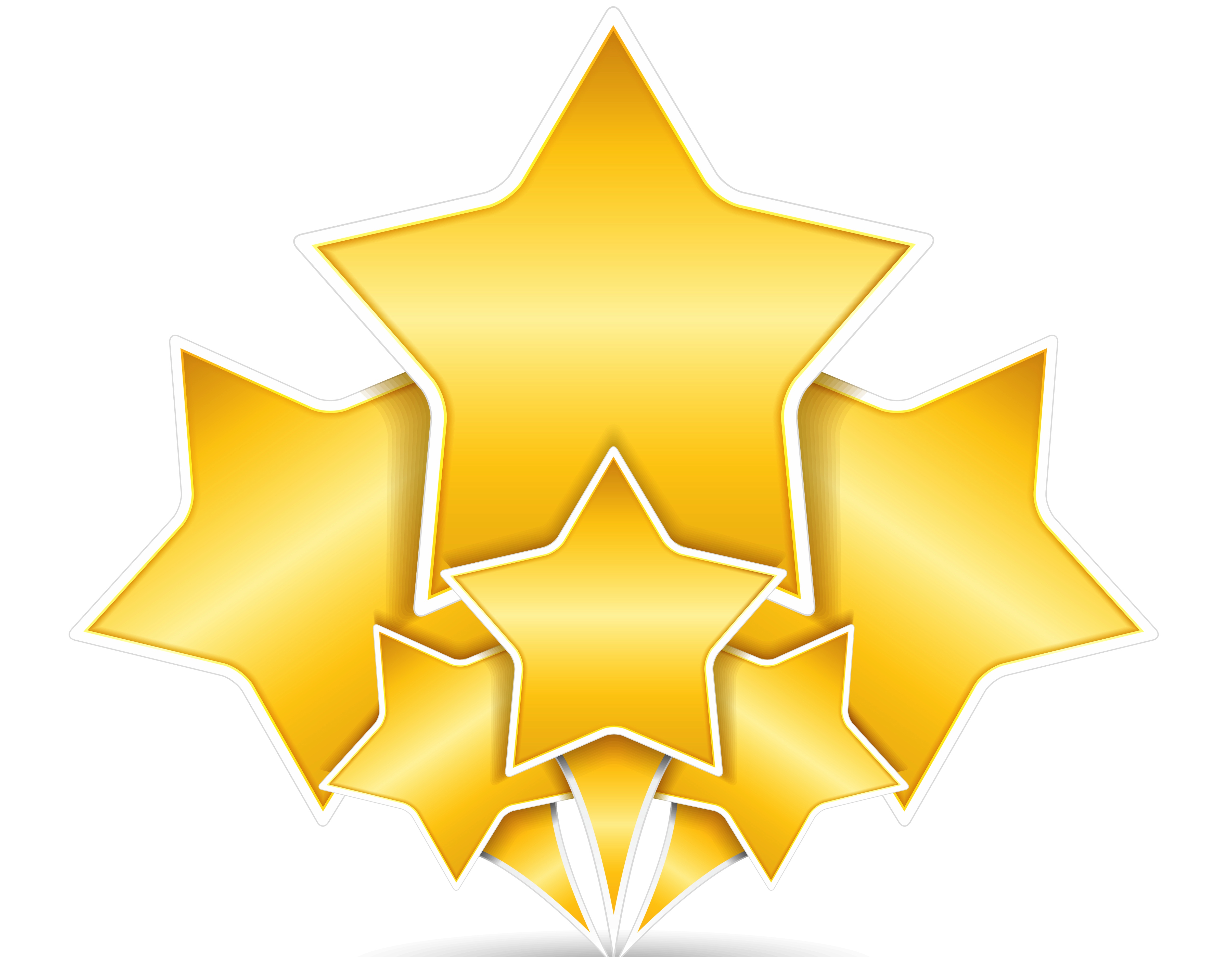 Gold star border clipart