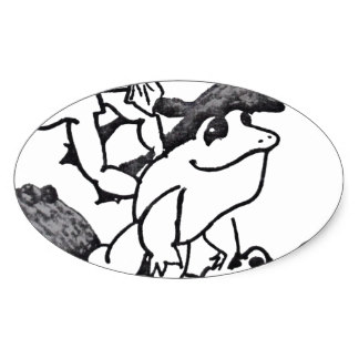 Jumping Frog Stickers | Zazzle