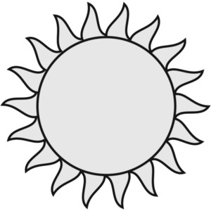 Sun Clipart Black And White - Tumundografico