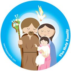 The holy family clipart