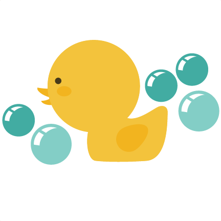 Rubber Ducky Baby Shower Clipart