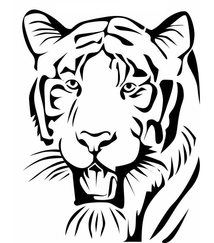 60+ Tiger Shape Templates, Crafts & Colouring Pages | Free ...