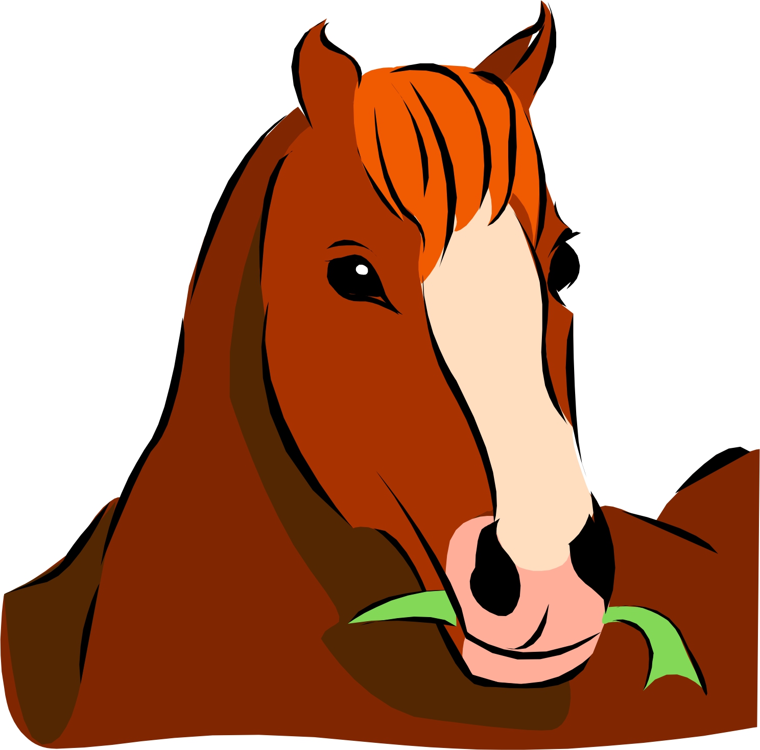 Horse Head Cartoon | Free Download Clip Art | Free Clip Art | on ...