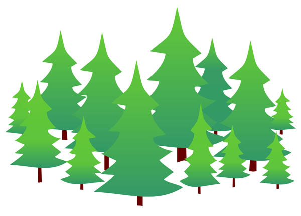 Forest trees clipart free clipart images 2 - Clipartix