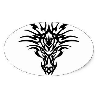 Dragon Face Stickers | Zazzle