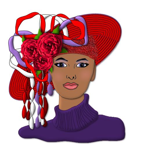 free clipart red hat ladies - photo #30