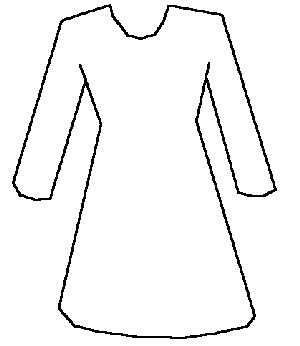 Dress Outline Clipart