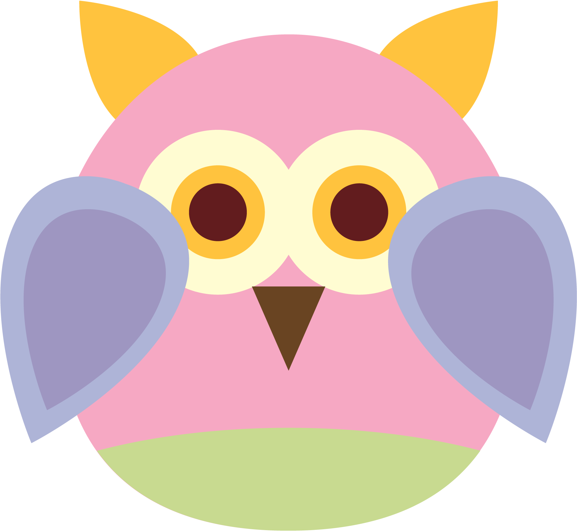 Cute talking owl clipart free