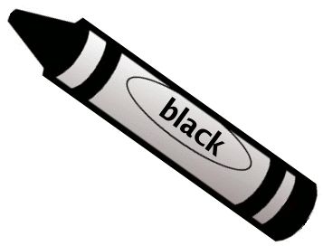 Black crayon clipart