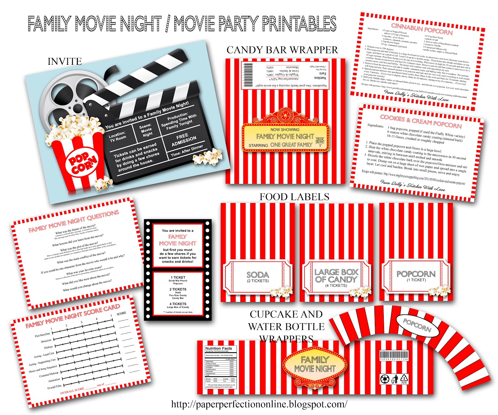 Movie Night Tickets Free Printable — Crafthubs