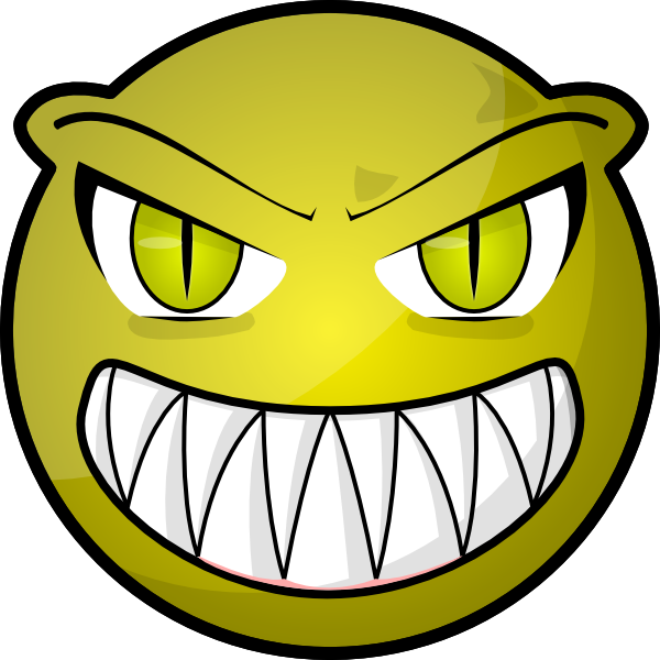 Scary Smiley Face Clipart