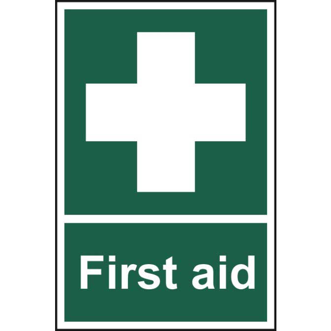 FIRST AID health and safety signs stickers Medical 205x290mm 