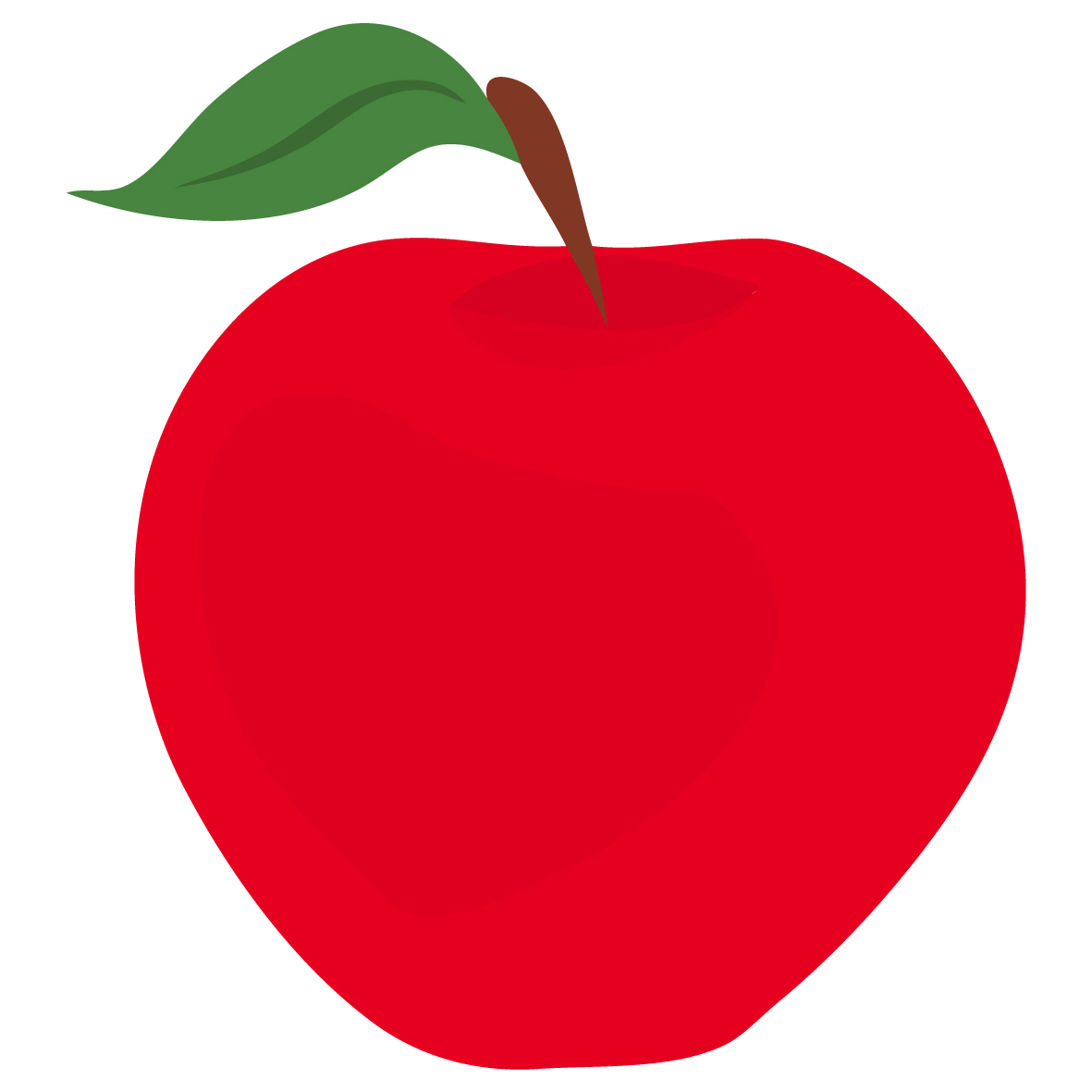 Red apple clipart no background