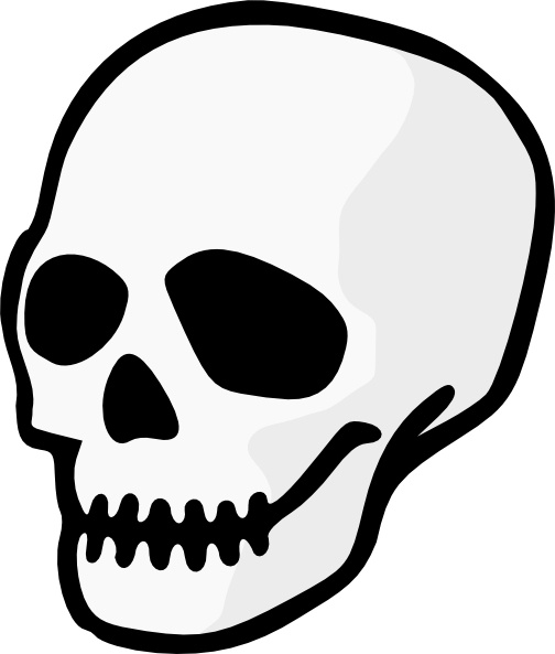 Cute skull clipart black and white - ClipartFox