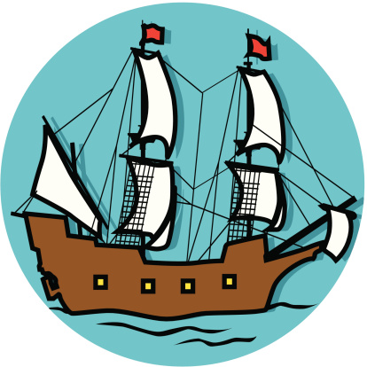 The Mayflower Clip Art, Vector Images & Illustrations