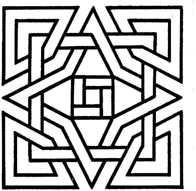 Simple Geometric Coloring Pages Geometric Patterns Coloring - Free ...