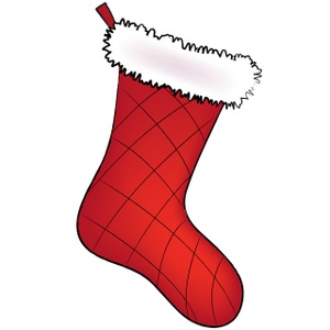 Free Christmas Stocking Clip Art Image - Red Christmas Stocking ...