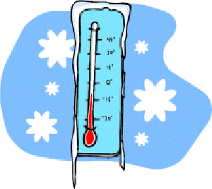 Cold thermometer clip art