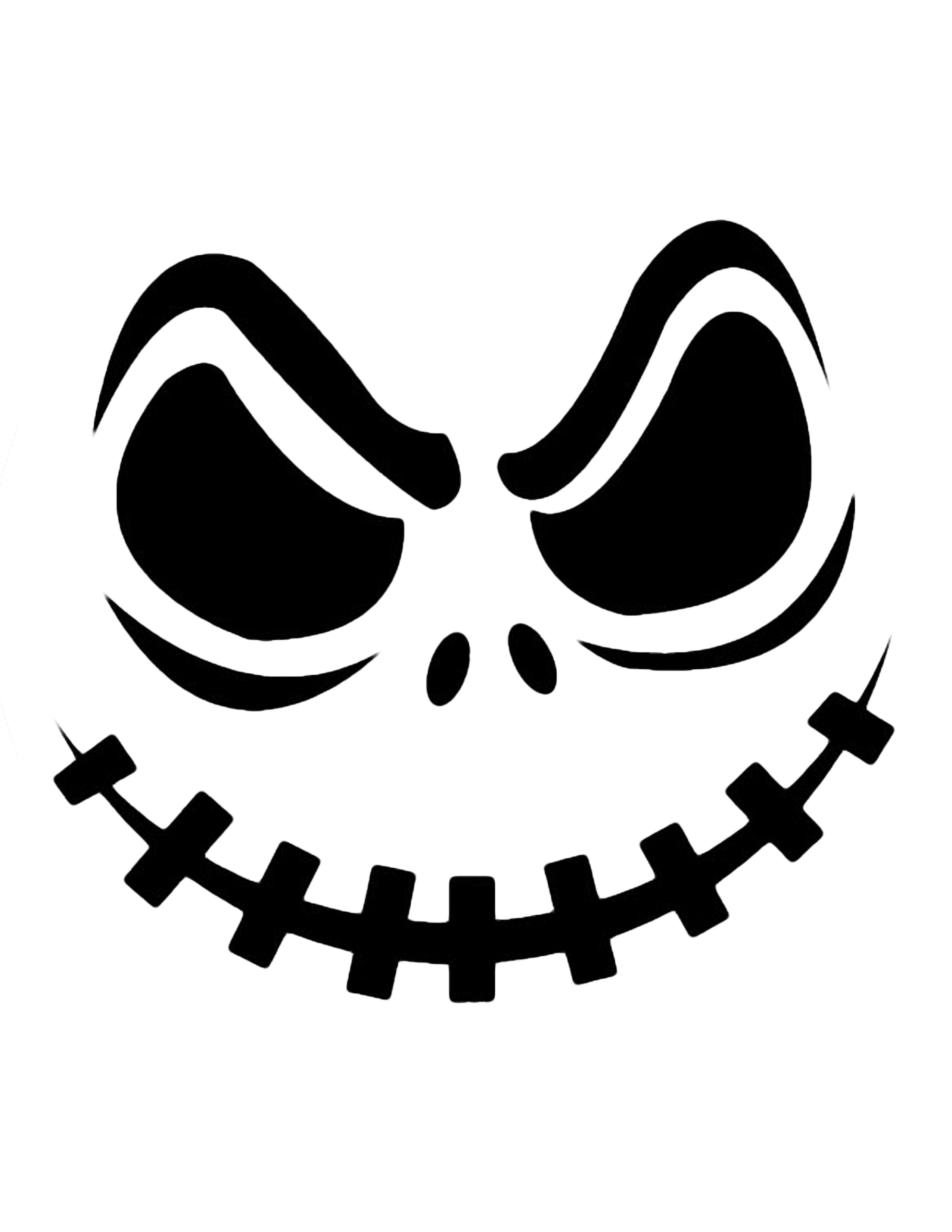 Scary Halloween Clipart Black And White