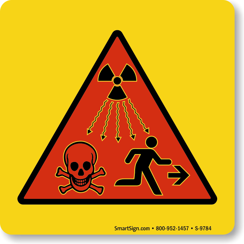 Radiation Warning Signs | Resistant to chemicals and radiations