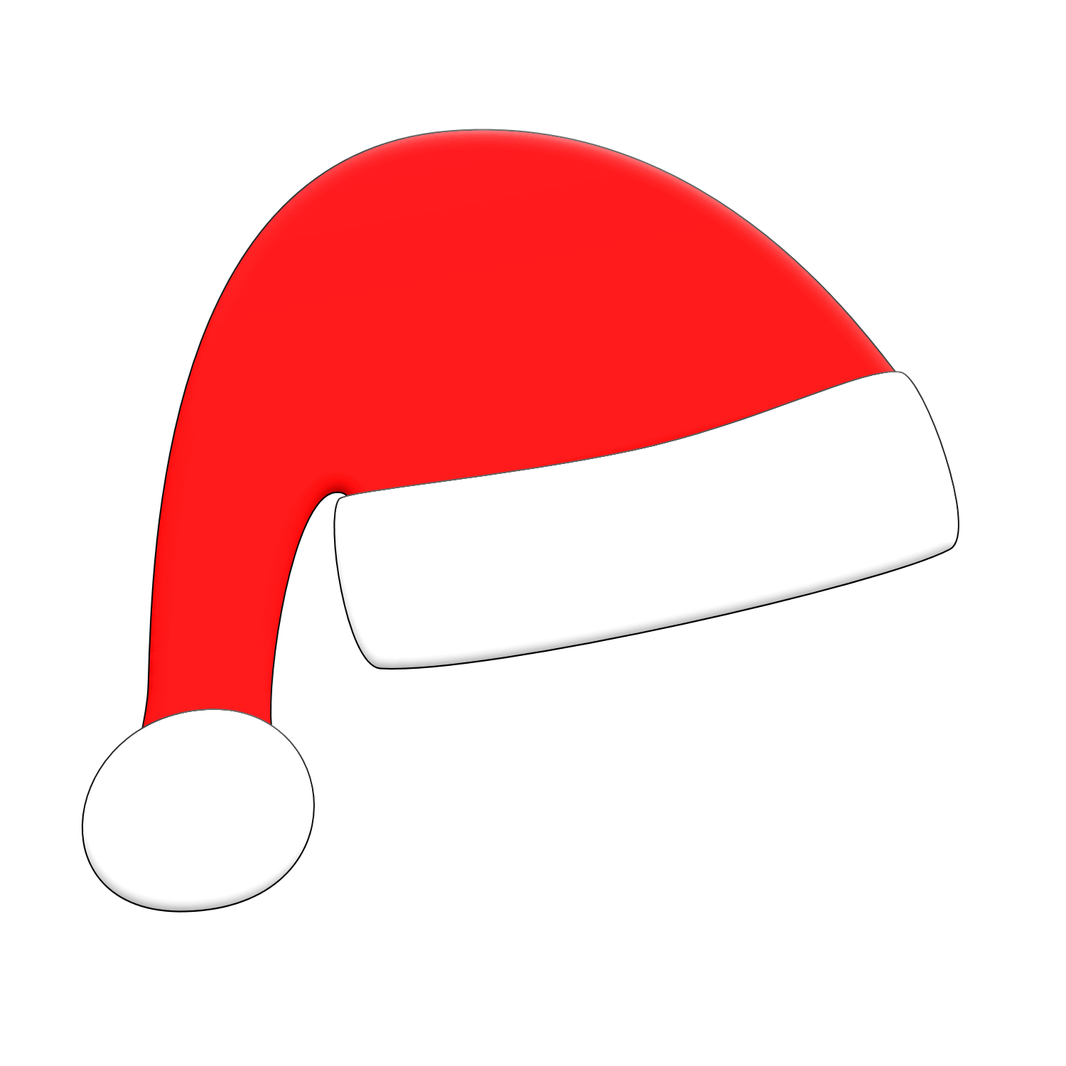 Santa hat clipart free transparent