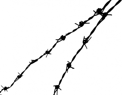 Barb Wire Fence Clip Art, Vector Barb Wire Fence - 186 Graphics ...