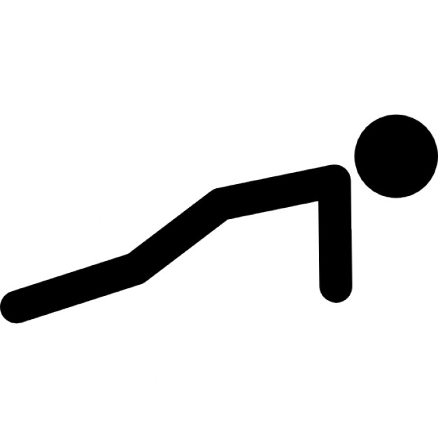 Stick man variant doing push ups Icons | Free Download