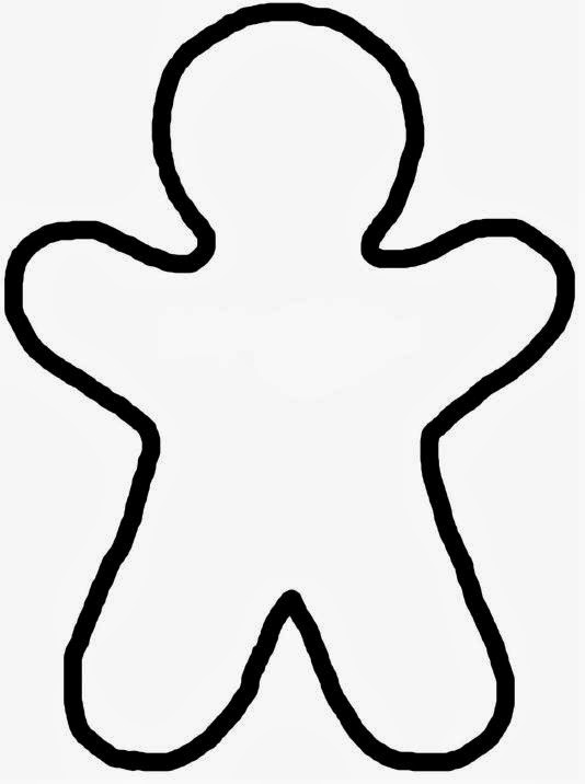 Gingerbread Man Template With Bow ClipArt Best