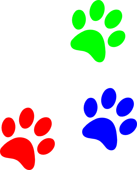 Dog paw print stamps dog dog paw prints dog clip art clipartcow ...