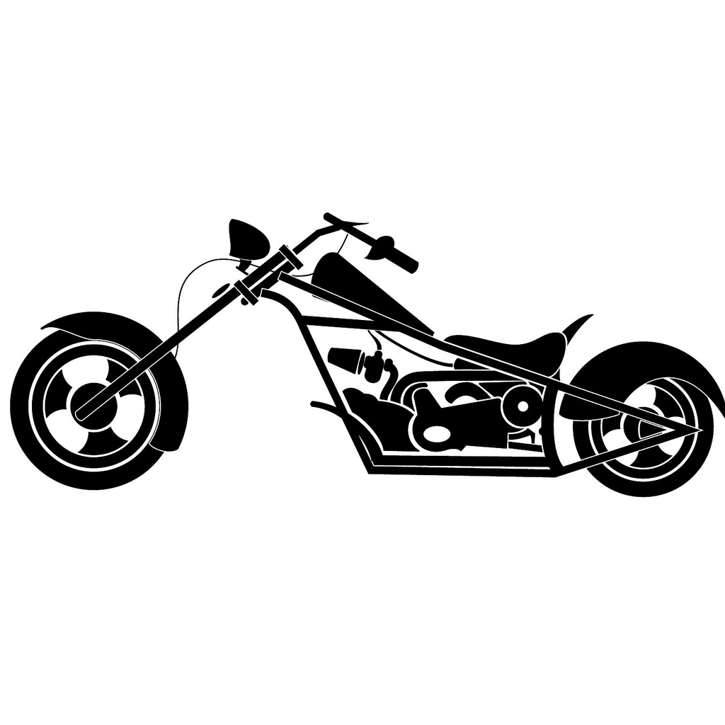 Motorcycle Line Drawing