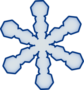 Simple Snowflake clip art - vector clip art online, royalty free ...