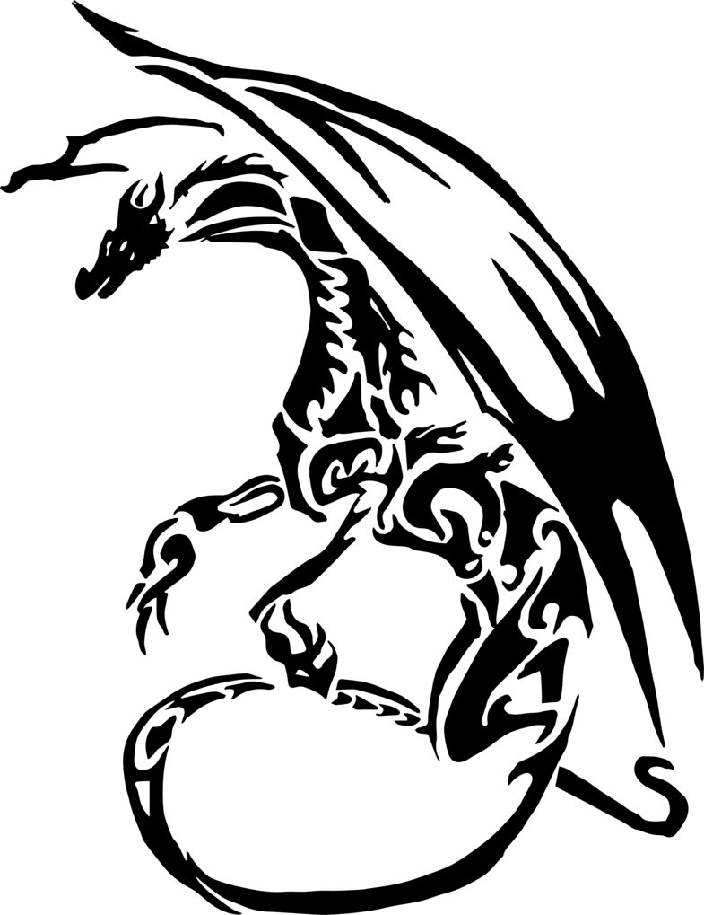 Vector Dragon Tattoo