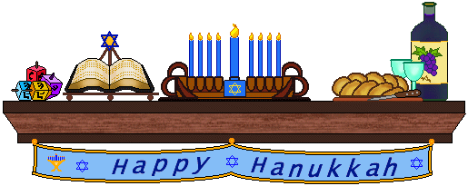 Mantle Clip Art - Hanukkah Mantle Images - Hanukkah Holiday Mantle ...