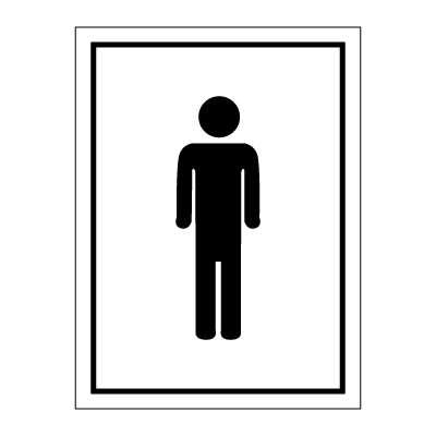 Man - toilet sign