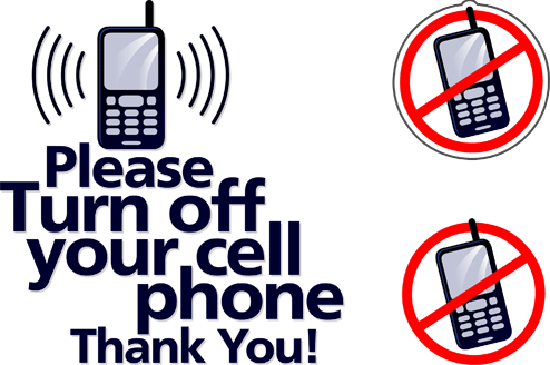 Free no cell phone clipart