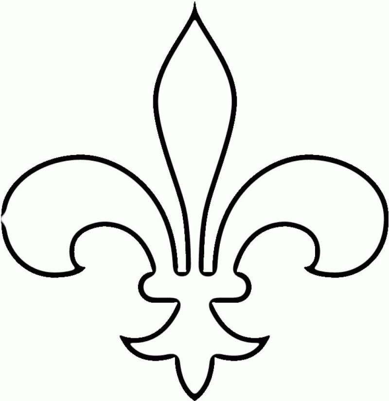 Fleur De Lis Coloring Pages  ClipArt Best