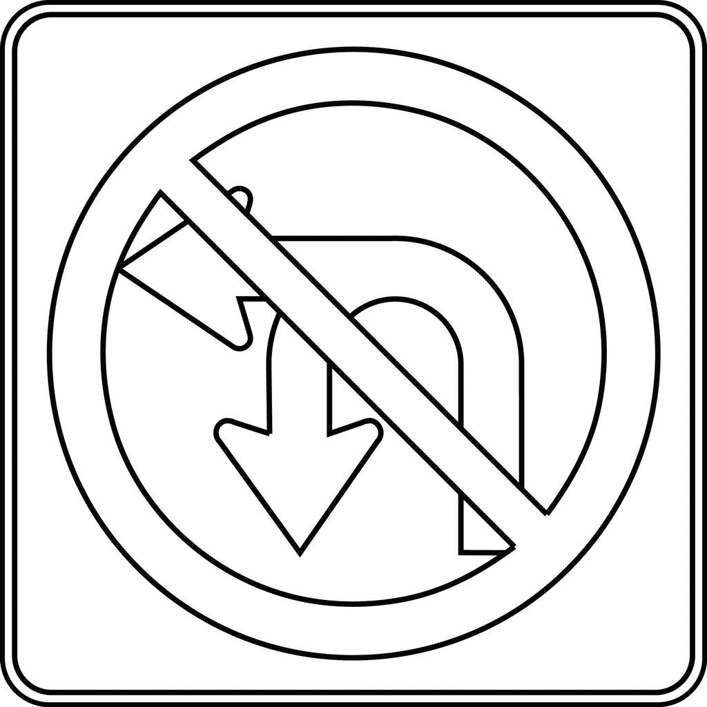 Keyword: "no u-turn" | ClipArt ETC