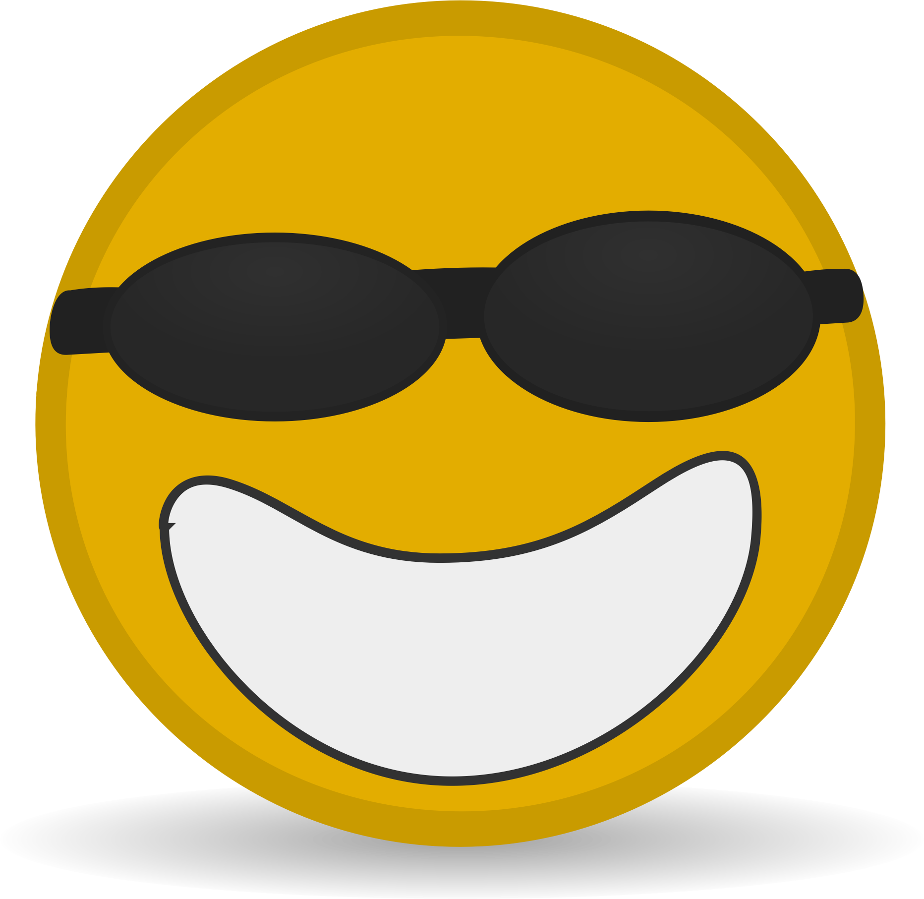 Clipart - Cool Face Icon