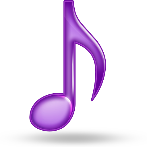 purple musical note icon | download free icons