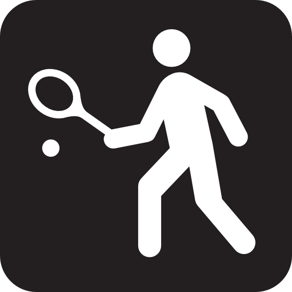Tennis Black Clip Art - vector clip art online ...