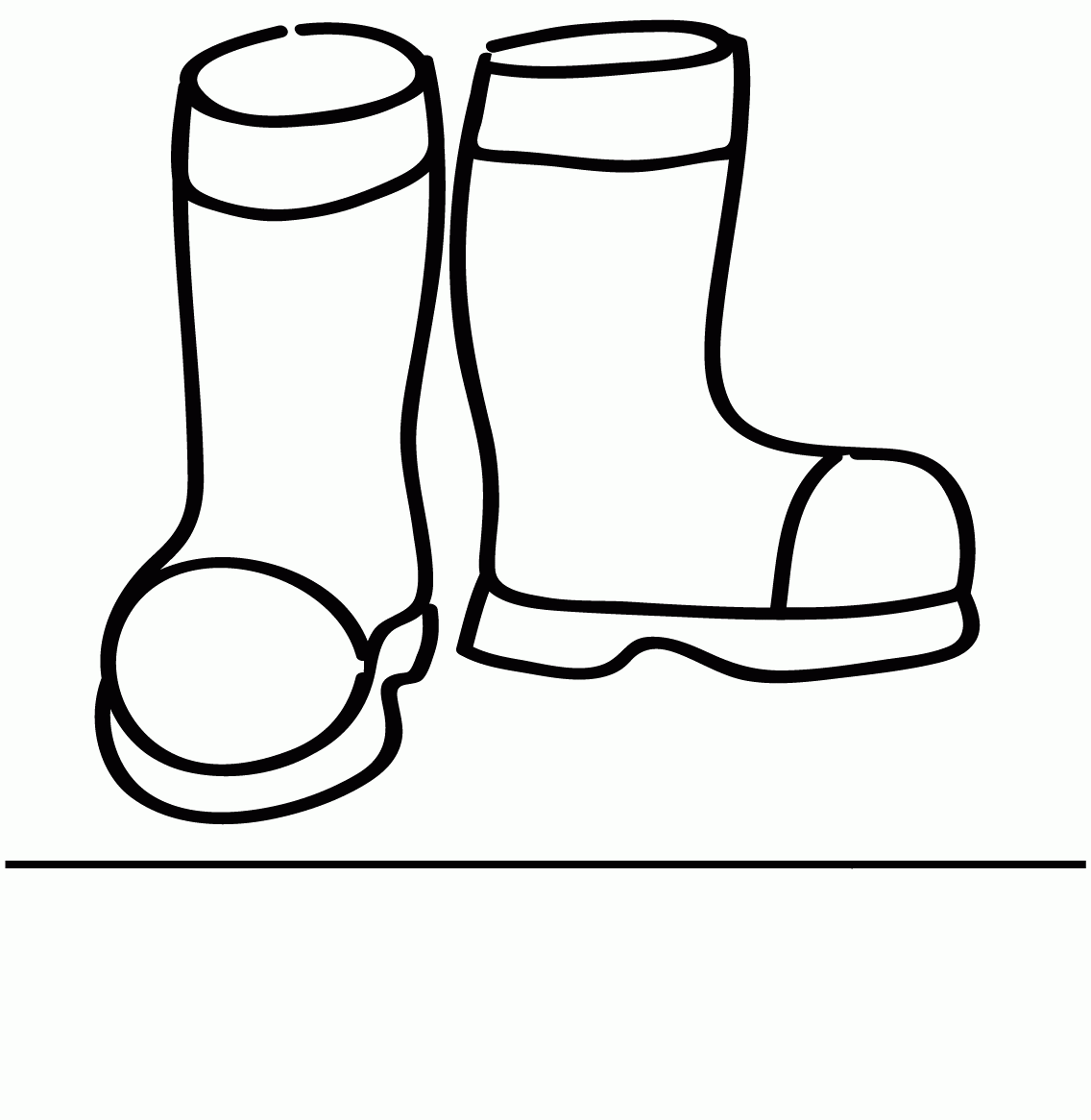 Rain Boots Coloring Page - AZ Coloring Pages