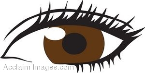 Dark brown eyes clipart