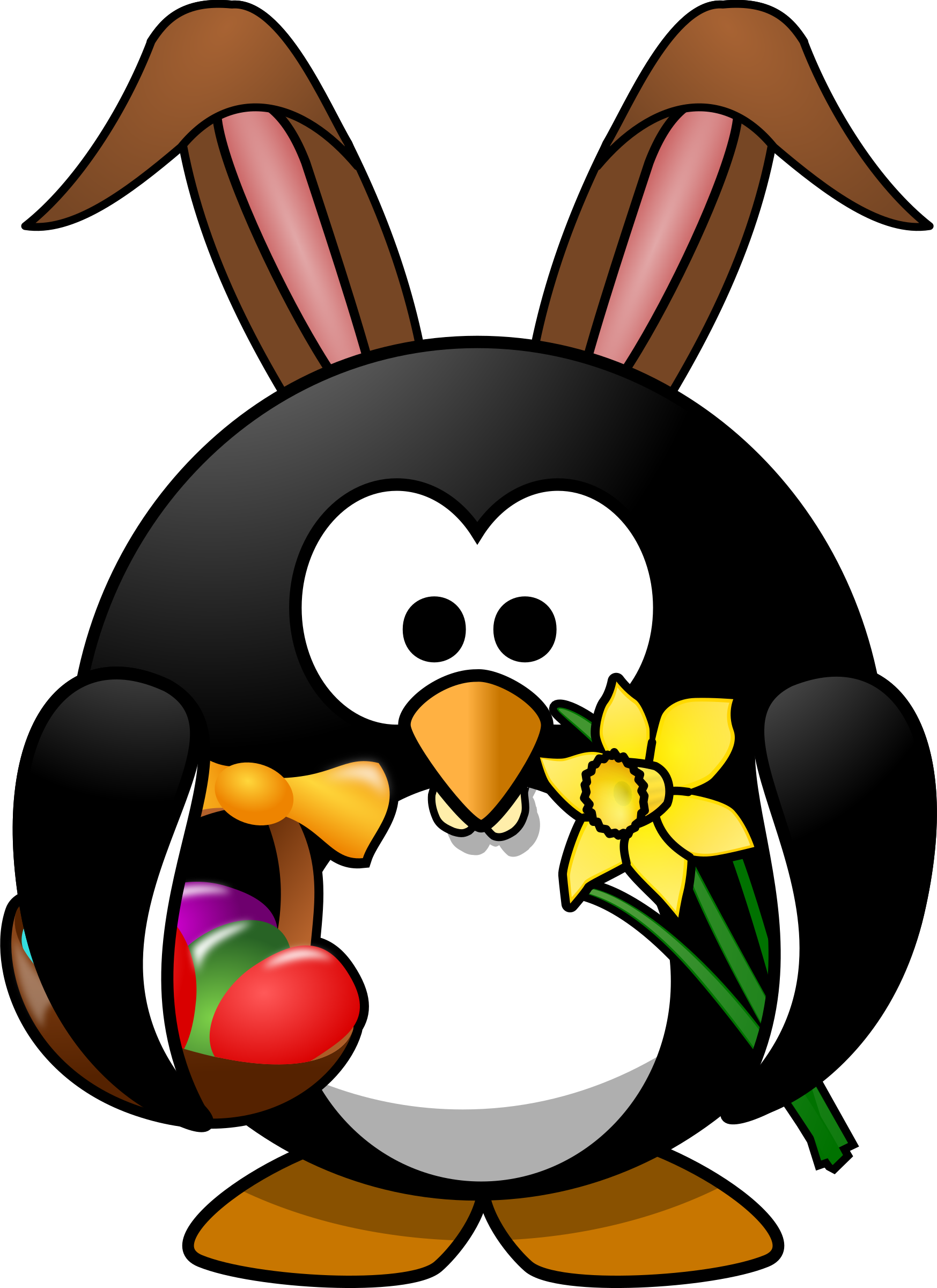 Free Easter Penguin High Resolution Clip Art | All Free Picture