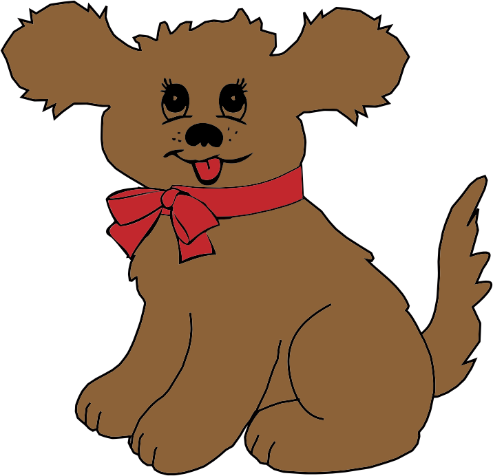 Fluffy dog transparent clipart