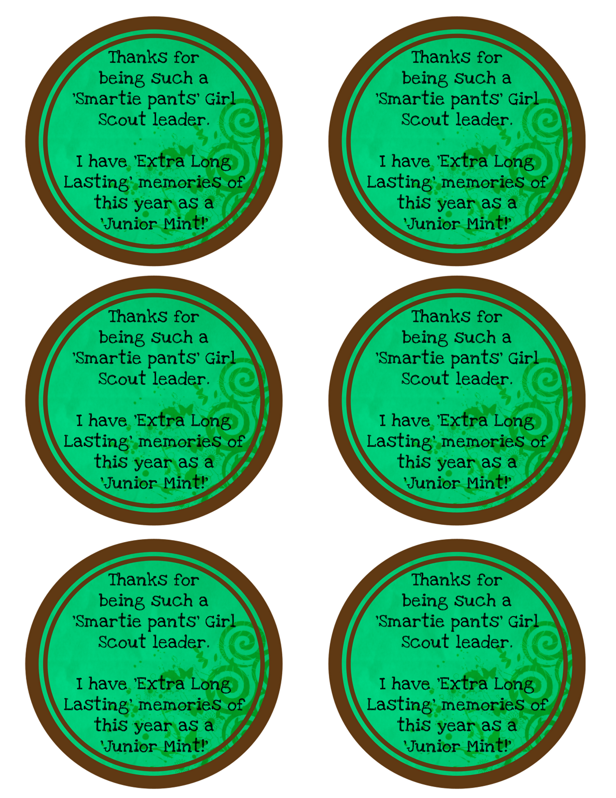 Teacher and Girl Scout Leader Gifts (Free Printable) - The Real ...