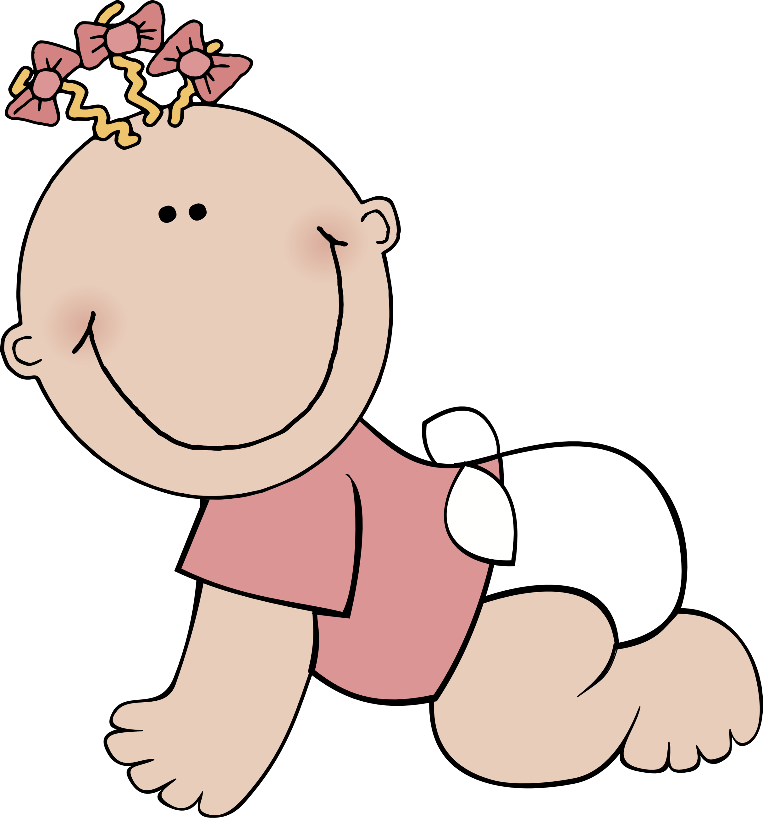Newborn Baby Girl Clip Art Clipart - Free to use Clip Art Resource