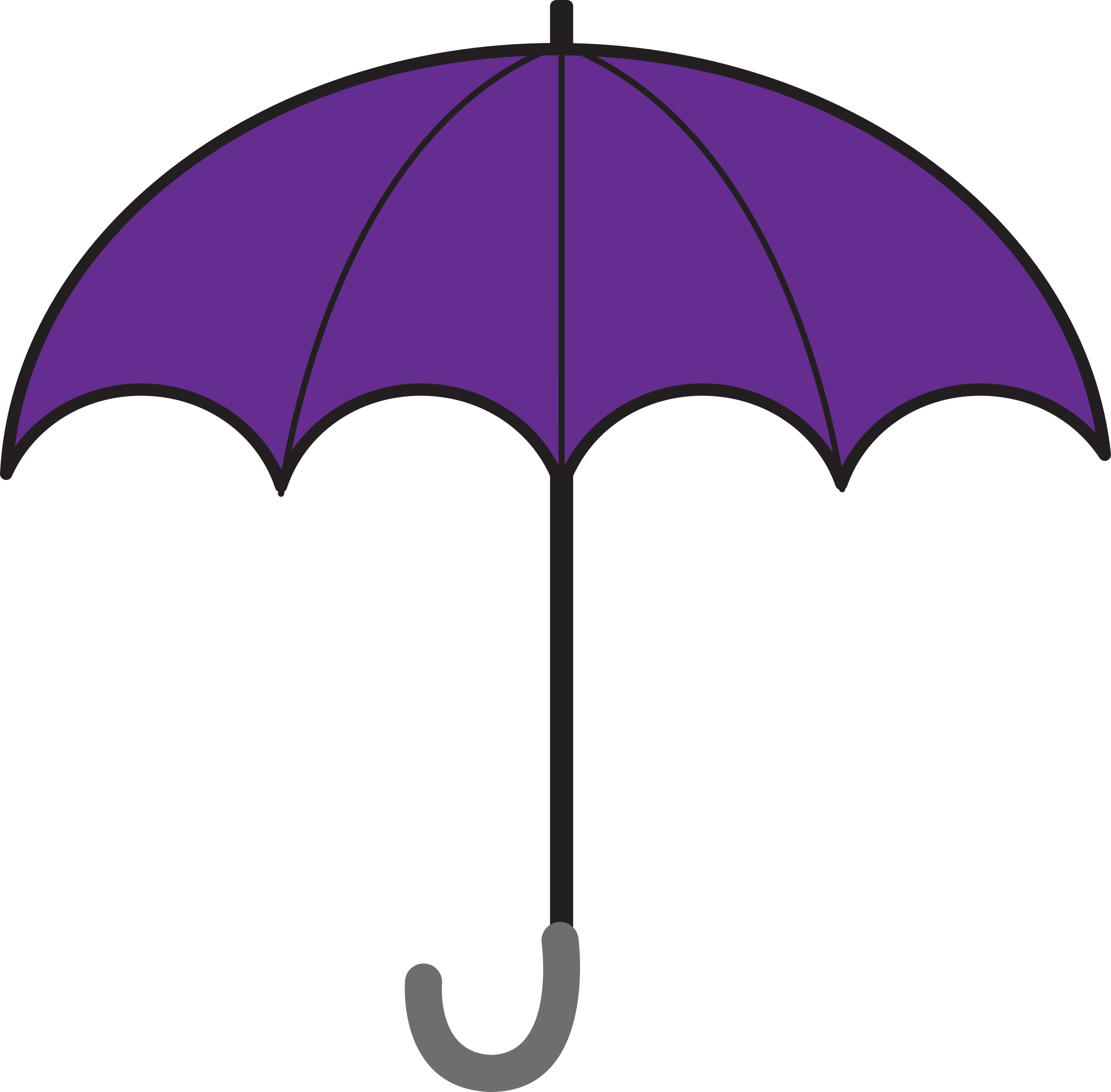 Clipart - Open Umbrella