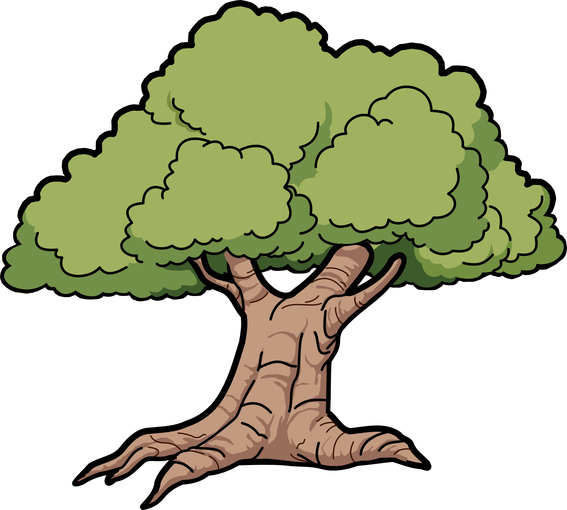 Cartoon Oak Tree Clipart - Cliparts and Others Art Inspiration