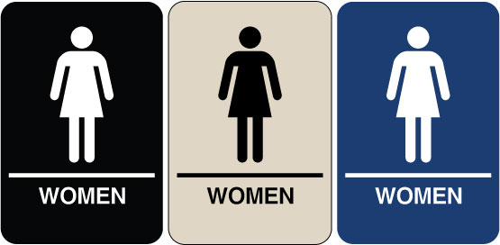 Need a Braille ADA Signs? We have "Women's Restroom" Signs